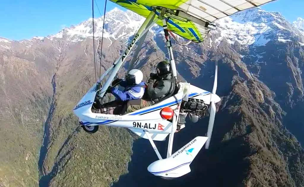 ultra light mountain flight in pokhara